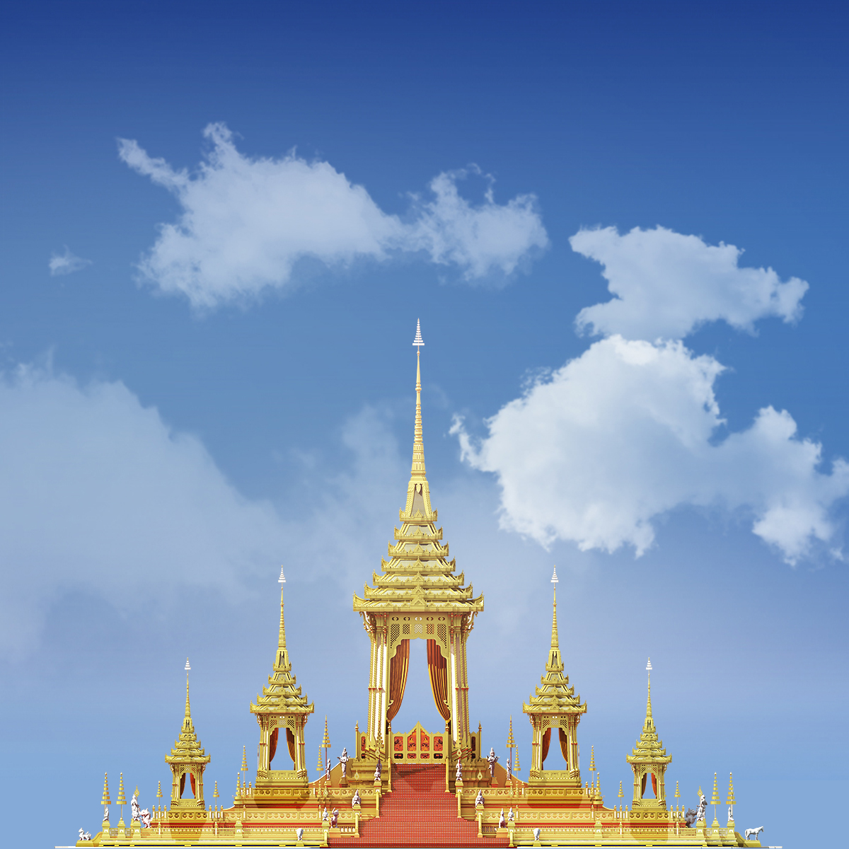 Phra Meru Mas (the royal crematorium) for the late King Bhumibol Adulyadej