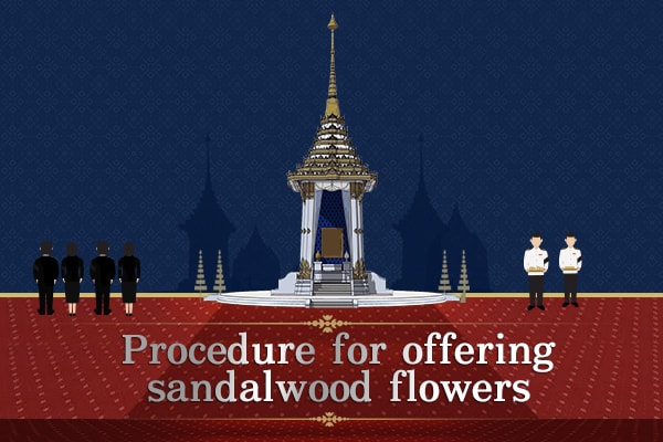 Procedure for offering sandalwood flowers
